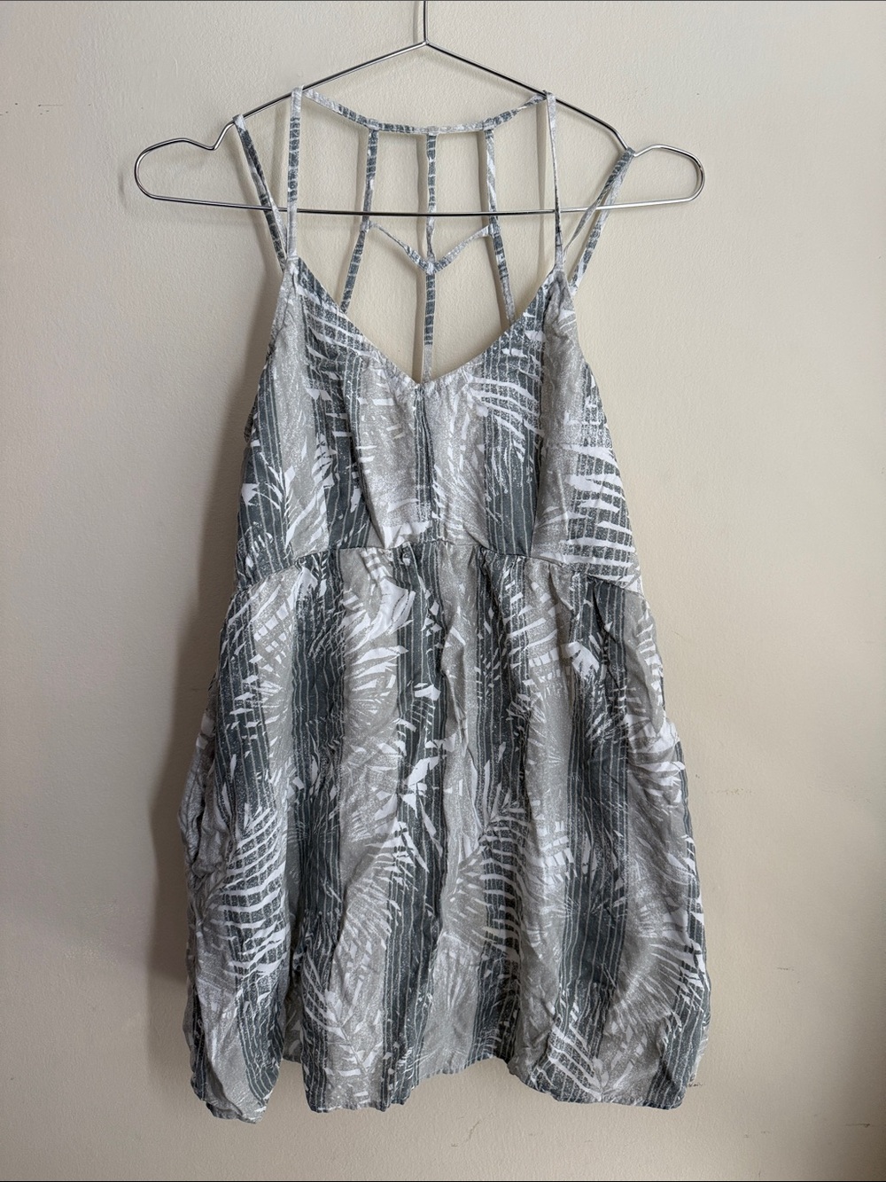 RVCA faded Palm mini dress